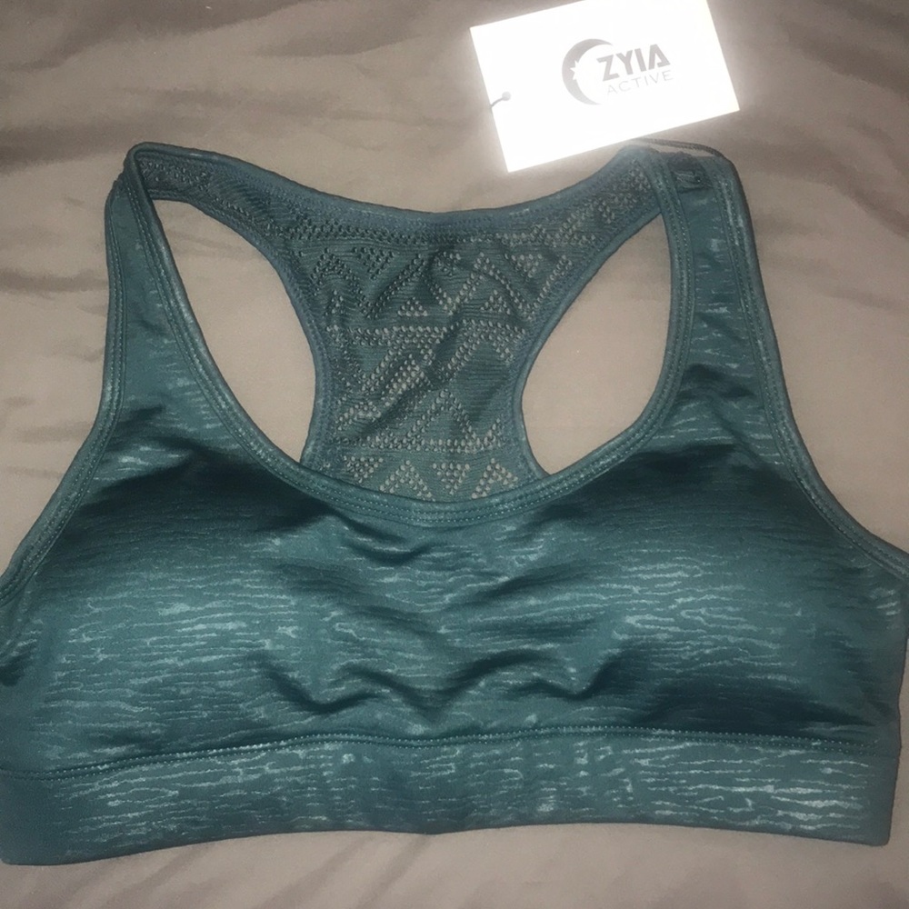 Zyia emerald green sports bra. NEW SZ MEDIUM